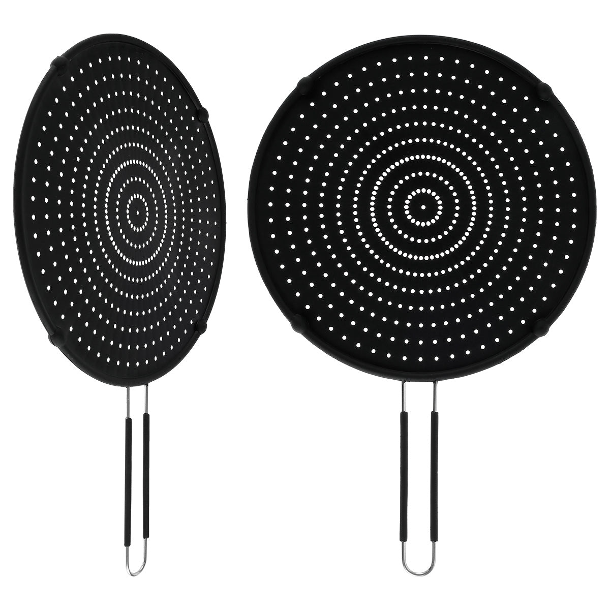 Silicone Splatter Screen Foldable Handle Heat-Resisting Oil