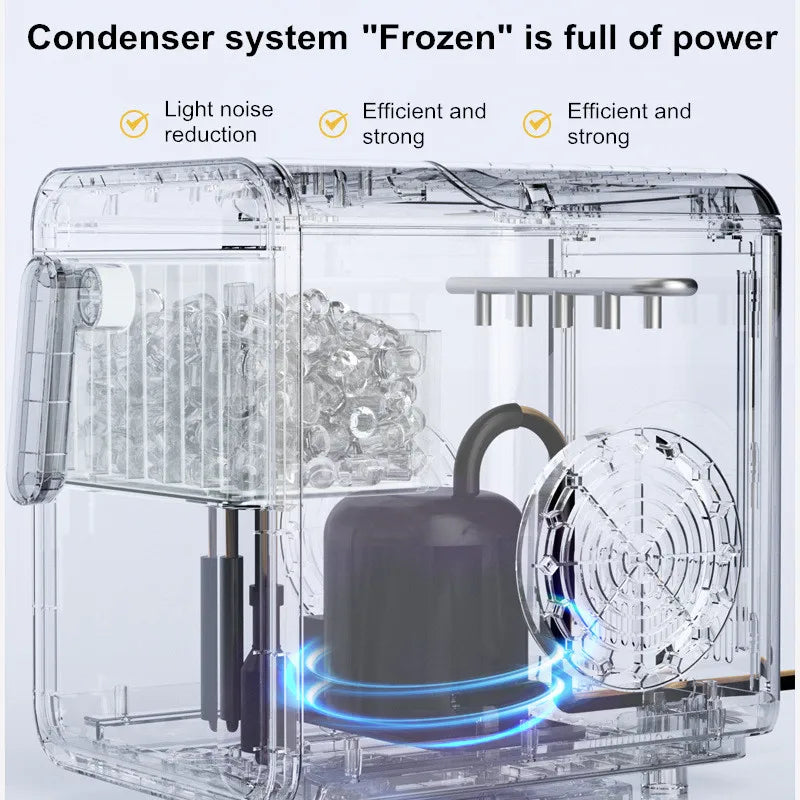 15kg/Day Ice Maker Machine - Mini Countertop Home/Dorm/Office