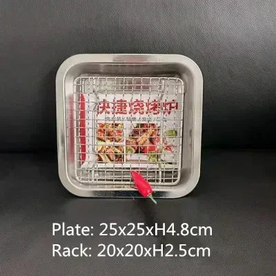 304 Stainless Steel Baking Tray Plate Bbq Tray