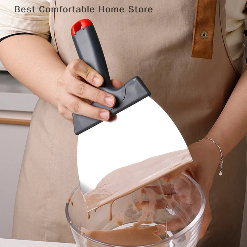 Coating Spatula Chocolate Scraper Stainless Steel Dough Scraper