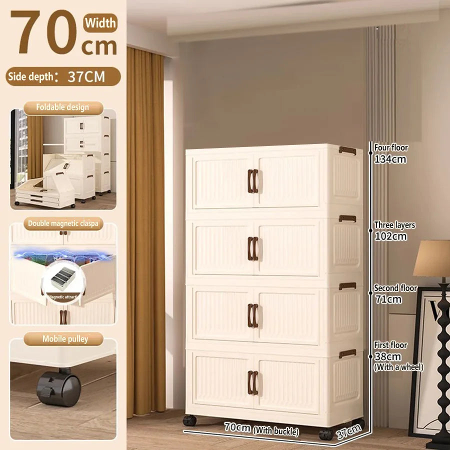Storage Box Foldableing Cabinet Storage Cabinet Clothes Toys