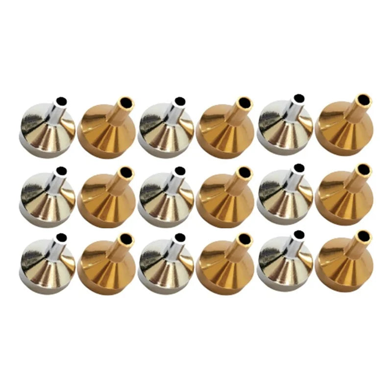 10/5/1pcs Stainless Steel Mini Funnel Detachable Filter