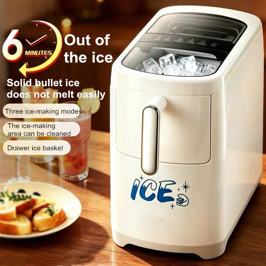 Mini Ice Maker Machine Dorm Student Automatic Ice