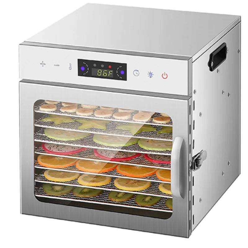8/6 Layers Food Dehydrator Stainless Steel Fruit Vegetable