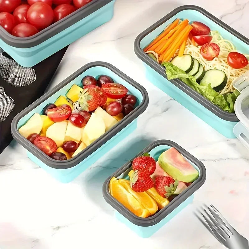 Collapsible Silicone Food Storage Microwave Safe Rv Travels
