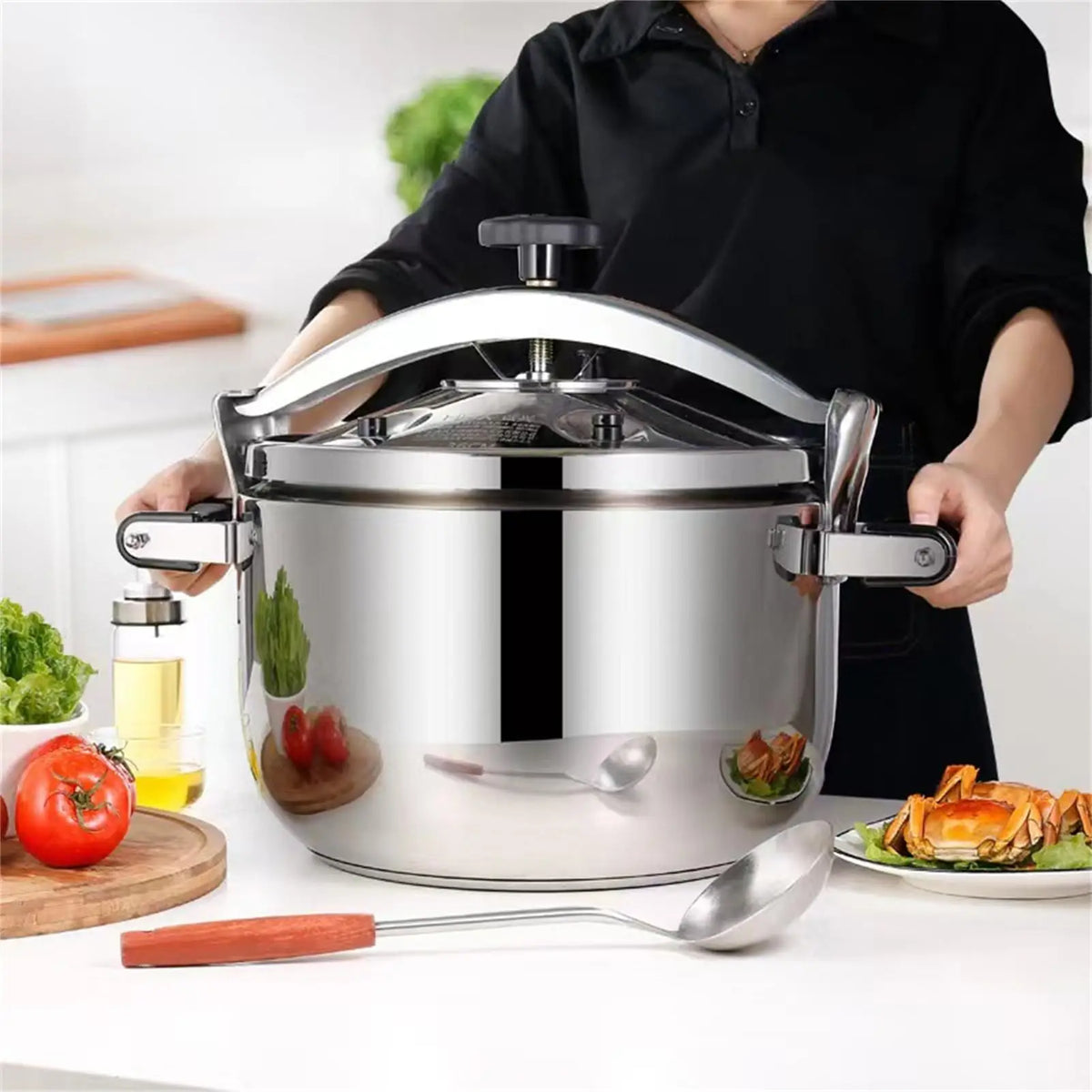 3-In-1 Safety Commercial Pressure Cooker Explosion-Proof Valve &