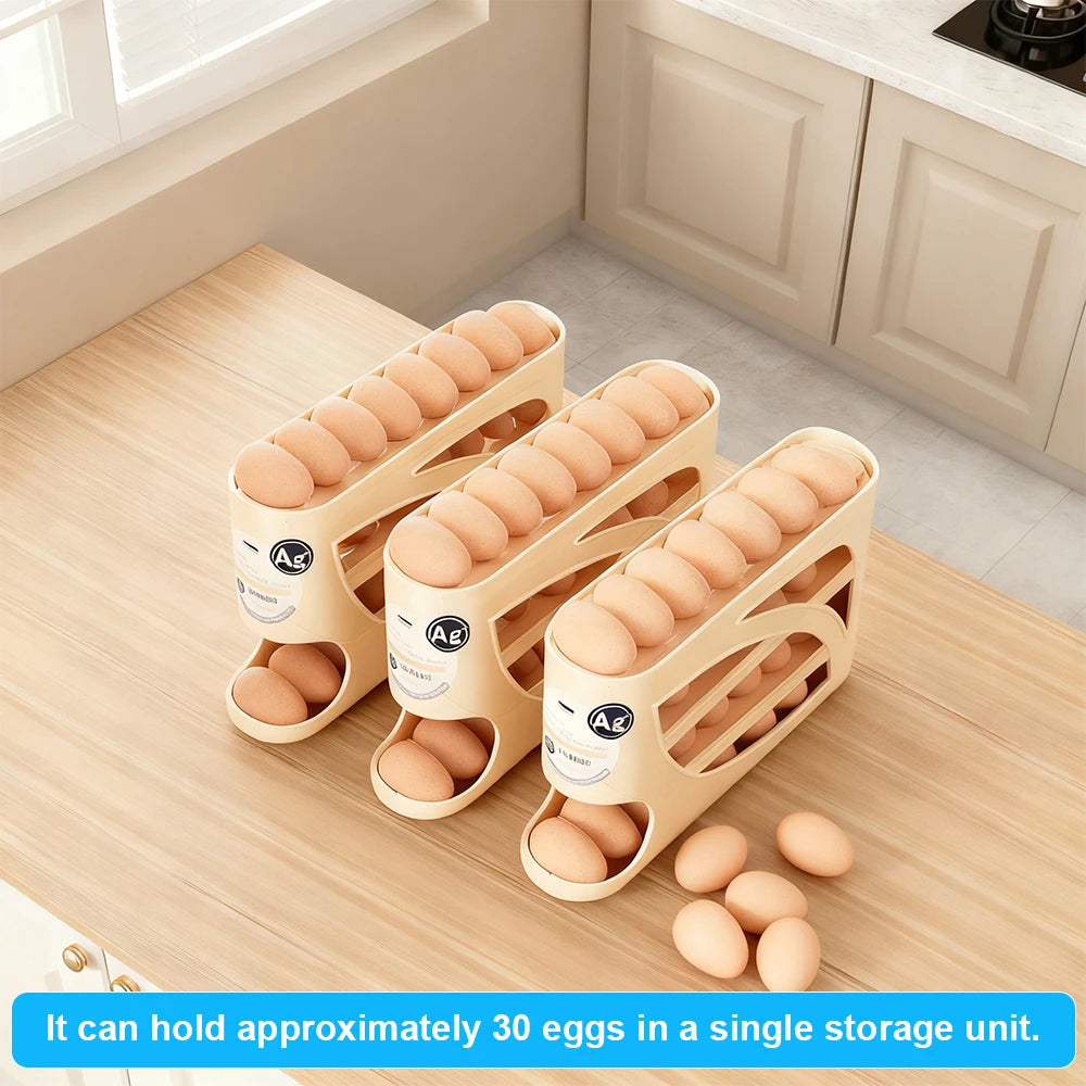 Automatic Scrolling Egg Rack Egg Holder Storage Box
