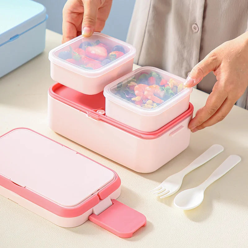 Magic Bento Box Double Layer Lunch Box Meal