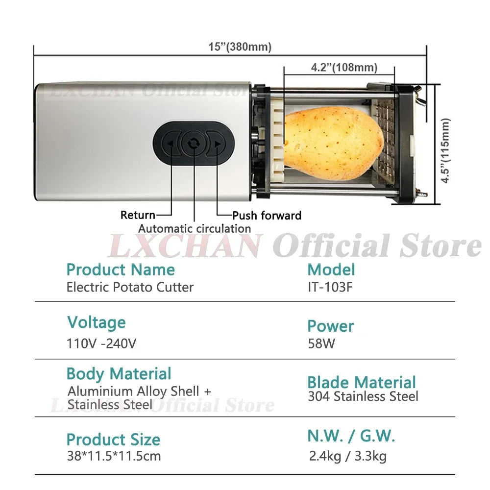 Homewise Electric Potato Cutter Potato Chip Cutter Vegetable