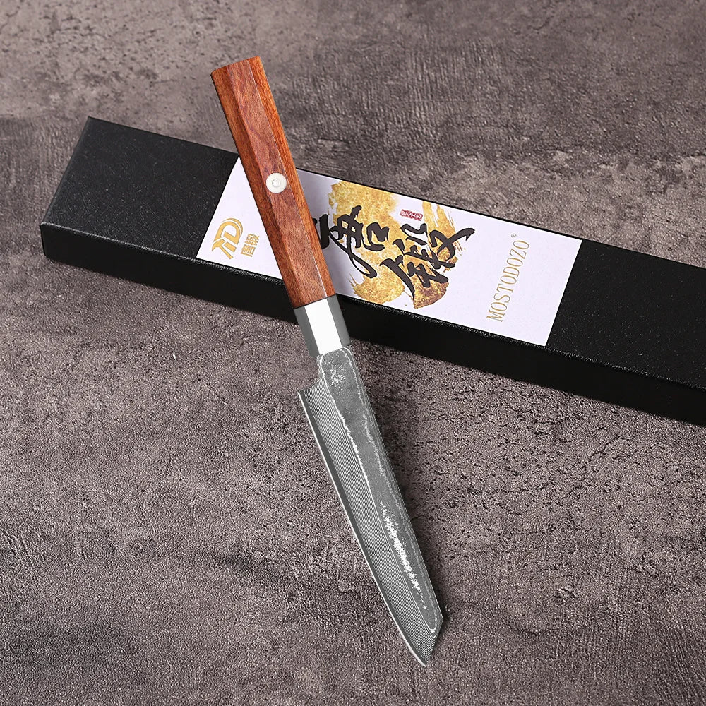 Mostodozo Japanese Kiritsuke Chef Knife 67-Layer Damascus Steel