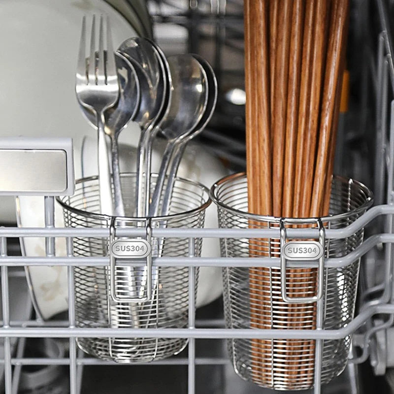 Kitchenism 304 Chopstick Holder Organizer Hanging Wall Stainless