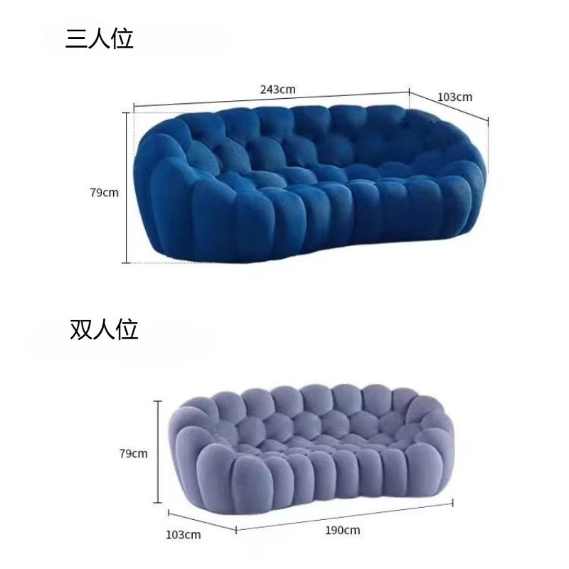 Compressed Vacuum Sofa Comfortable Double Triple Sofa Lazy