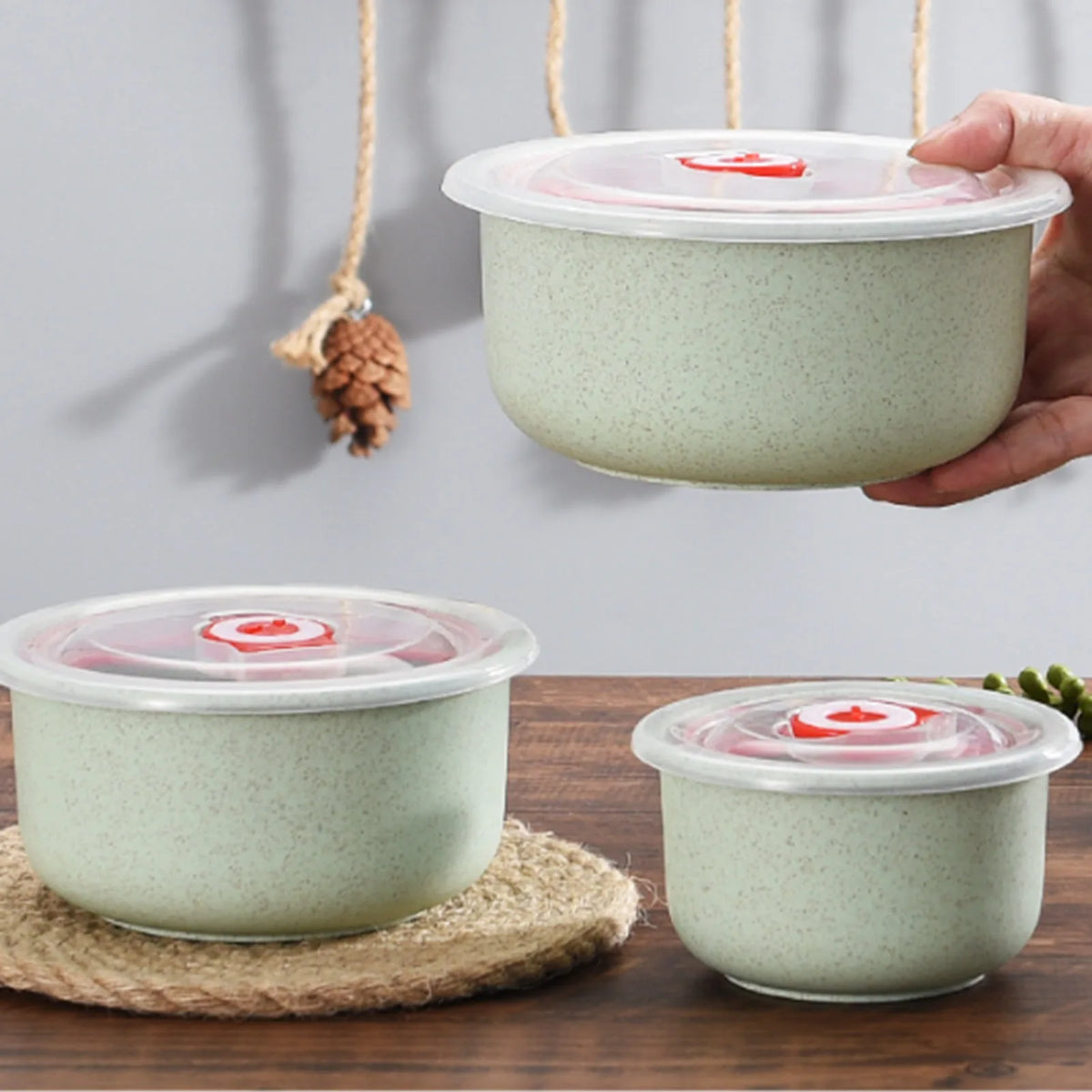 3pcs Food Storage Containers Bento Box Lightweight Food