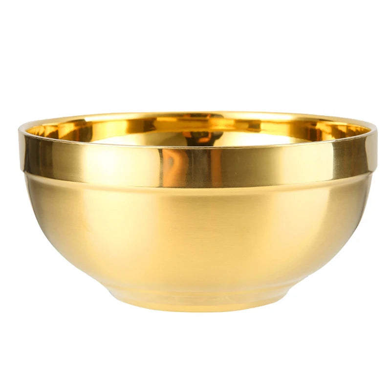 304 Stainless Steel Gold Bowl Cooking Utensils Ideal