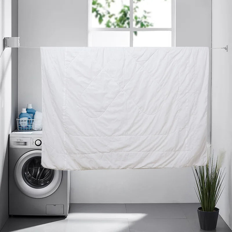 Retractable Clothesline Indoor Outdoor Clothes Drying Rack Rope