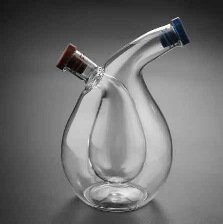 Double Glass Oiler Dual-Purpose Glass Bottle Lecythus Vinegar