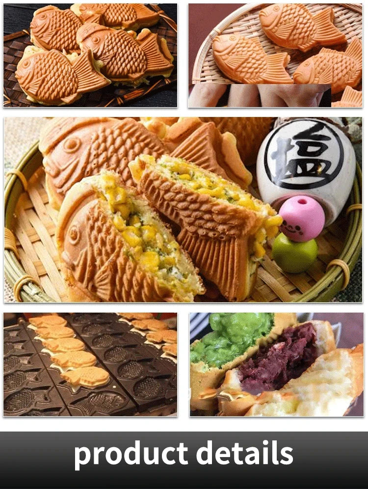 Homewise Taiyaki Maker Fish Waffle Machine Fish Cake
