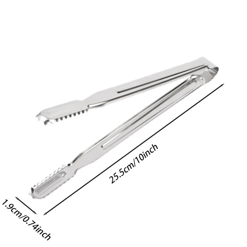 Barbecue Clip Stainless Steel Bbq Tongs Salad Food