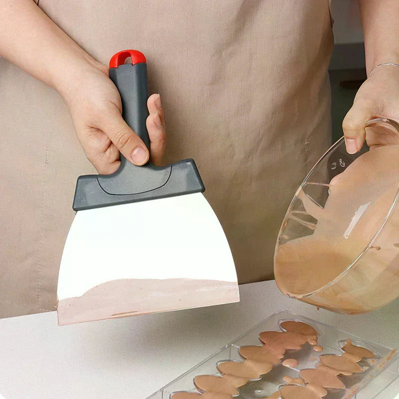 Coating Spatula Chocolate Scraper Stainless Steel Dough Scraper