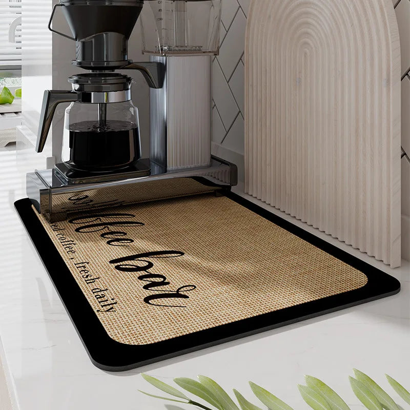 Diatomite Quick Dry Water Absorbent Pad - Dish
