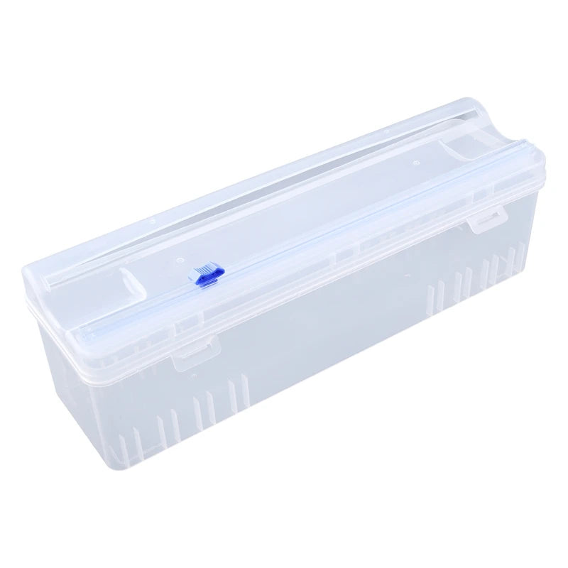 Reusable Food Plastic Wrap Dispenser Cutter Adjustable Cling
