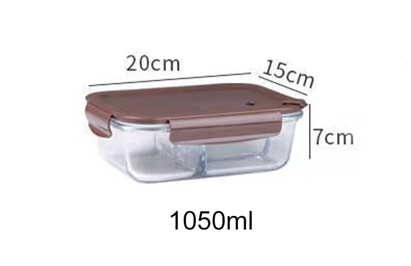 Style Lunch Box Glass 1050ml Microwave Bento Box