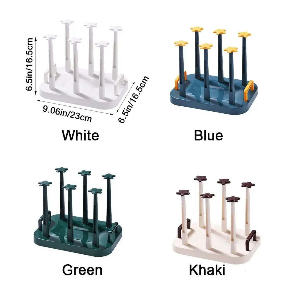 Plastic Cup Drying Rack Large Capacity Upside-Down Glass