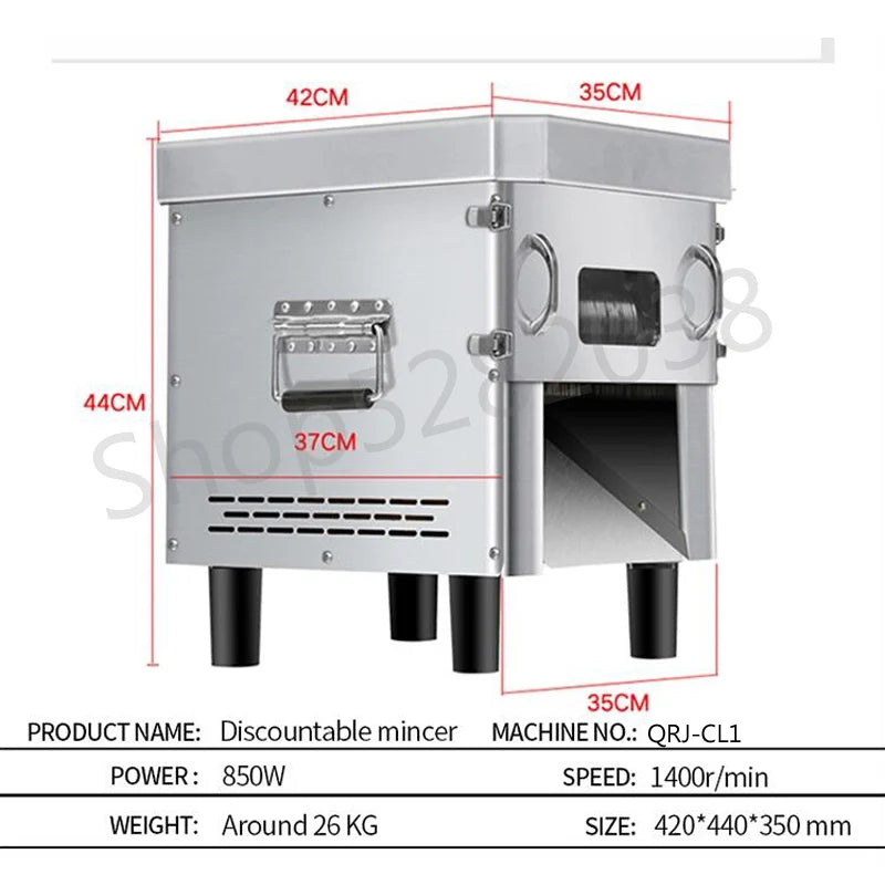 850w Fresh Meat Slicer Cube Cutter Machine Meat