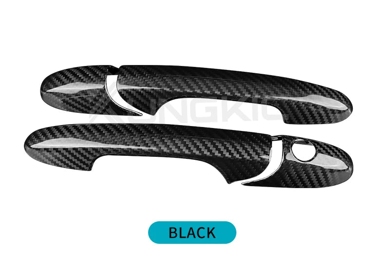 Real Hard Carbon Fiber Door Handle Cover Fiat