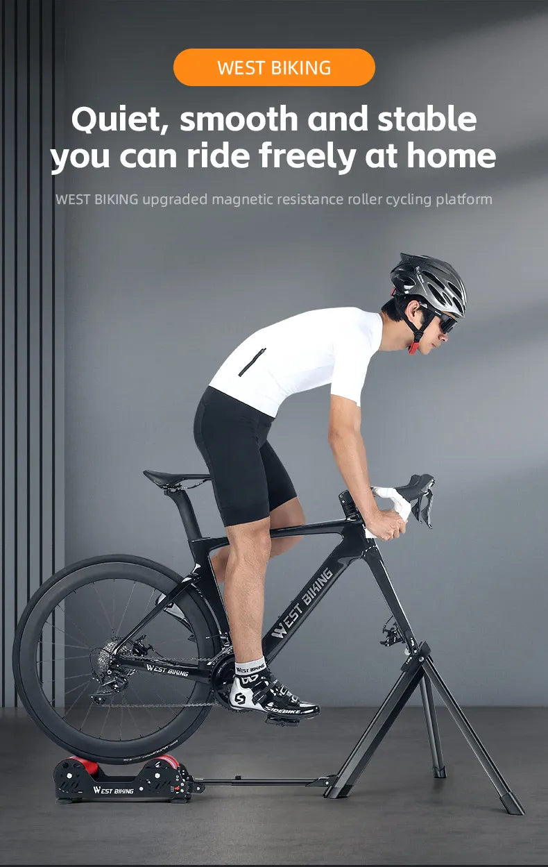 West Biking Bicycle Magnetic Resistance Roller Training Stand