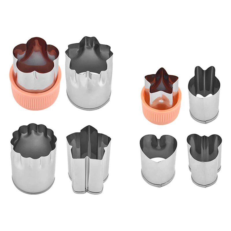 1set Multi-Style Vegetables Cookie Cutter Embossing Mould Cook