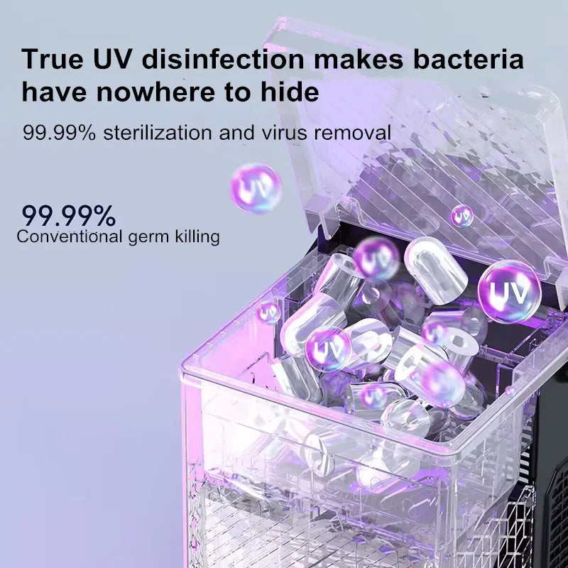 15kg/Day Automatic Ice Maker Machine Compact Home/Dorm/Outdoor