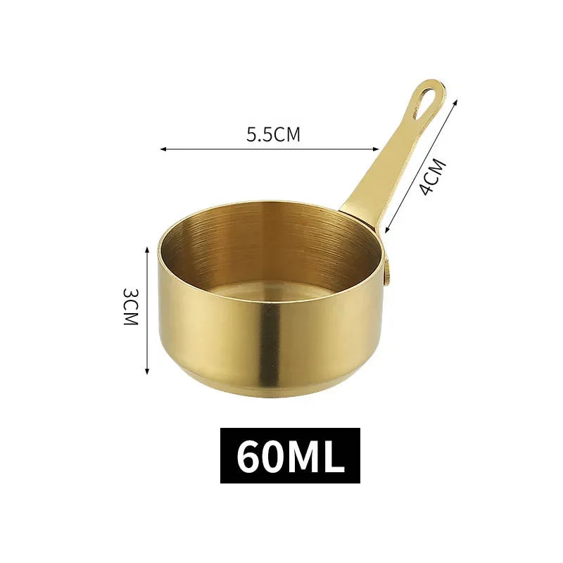 60/80/100ml Sauce Pan Pot Stainless Steel Nonstick Milk