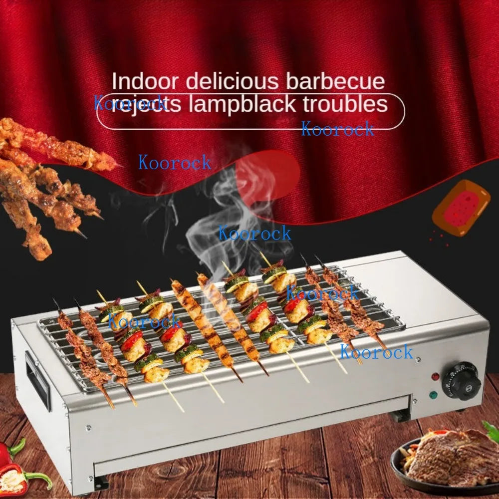 Electric Barbecue Grill Commercial Smoke-Free Indoor Stainless