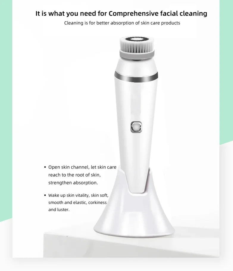 In Electric Facial Cleansing Brush Waterproof Ipx7 Face