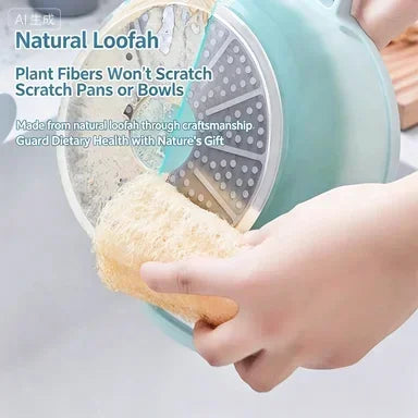 1/3/5pcs Natural Loofah Dish Brush Pot Brush Cleaning
