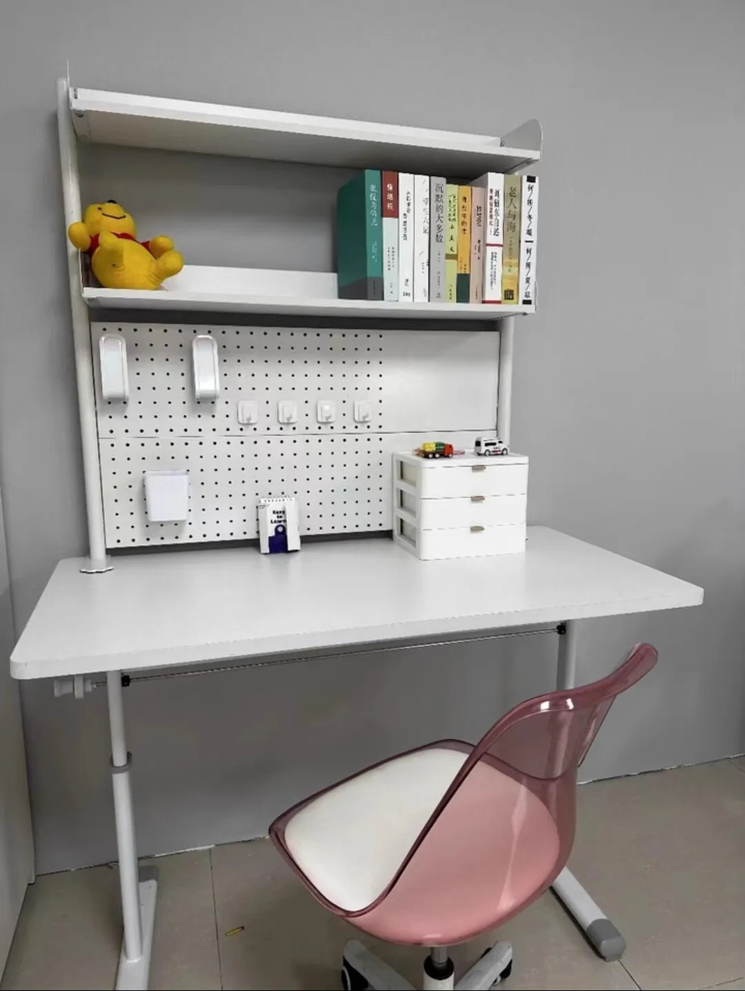 Desktop Storage Rack Pegboard Desk Organizer Shelfcomputer