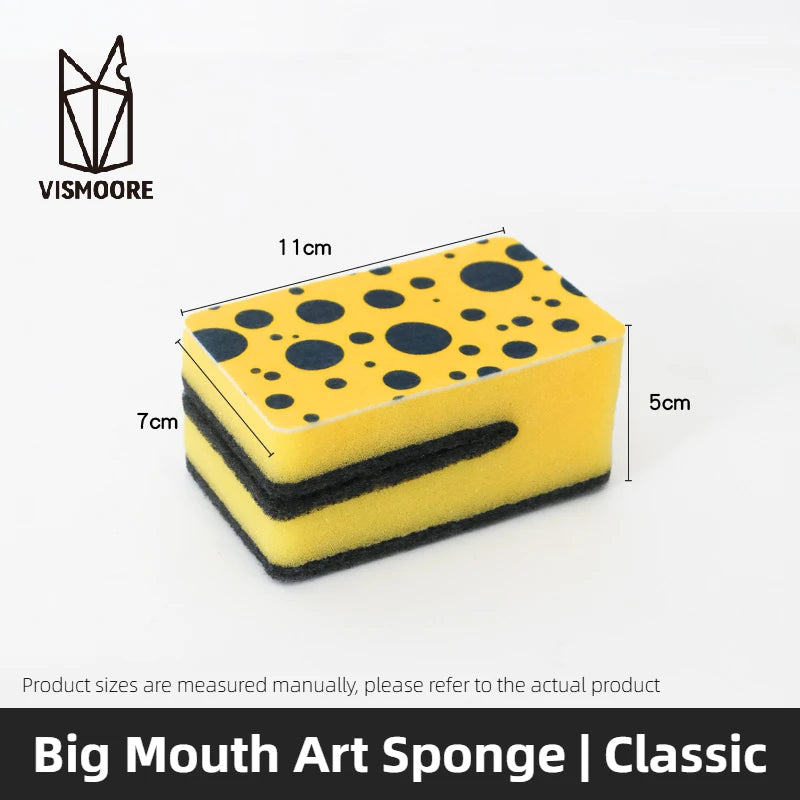 Vismoore Thick Dish Sponge High Density Absorbent Double