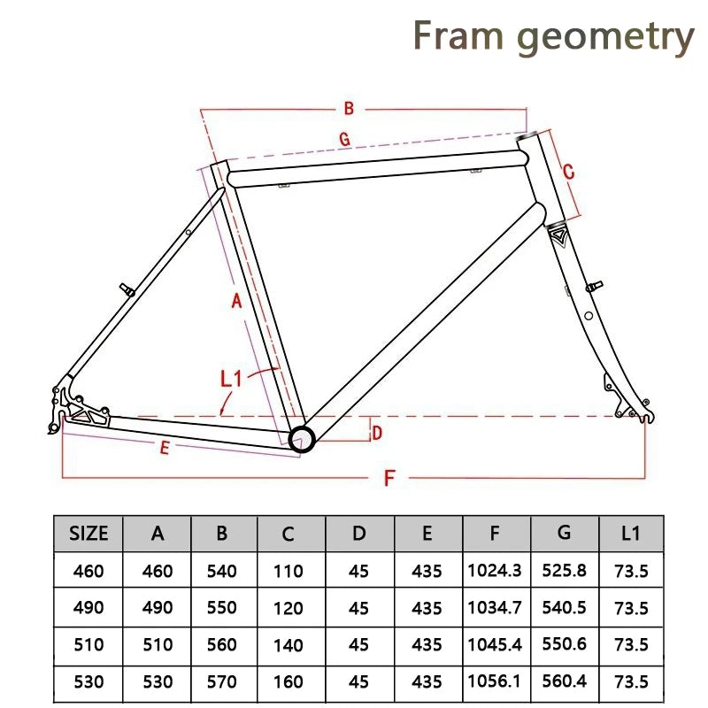 26er Kind Darkrock Dr Super Travel Touring Frameset