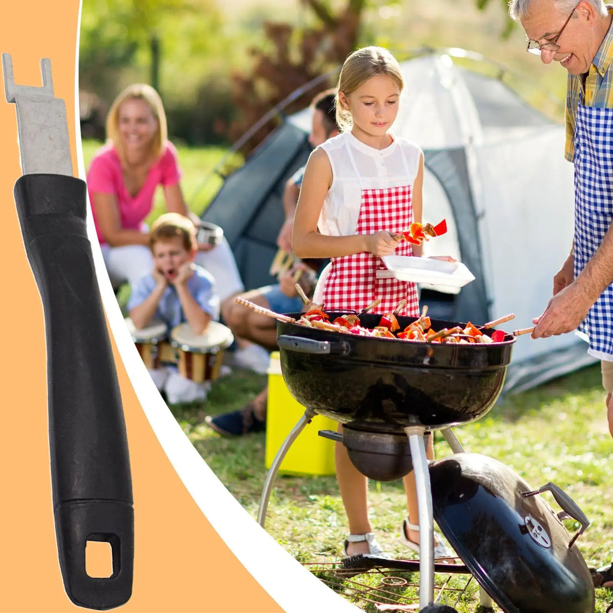 Stainless Steel Grill Grate Lifter Charcoal Grills Bbq