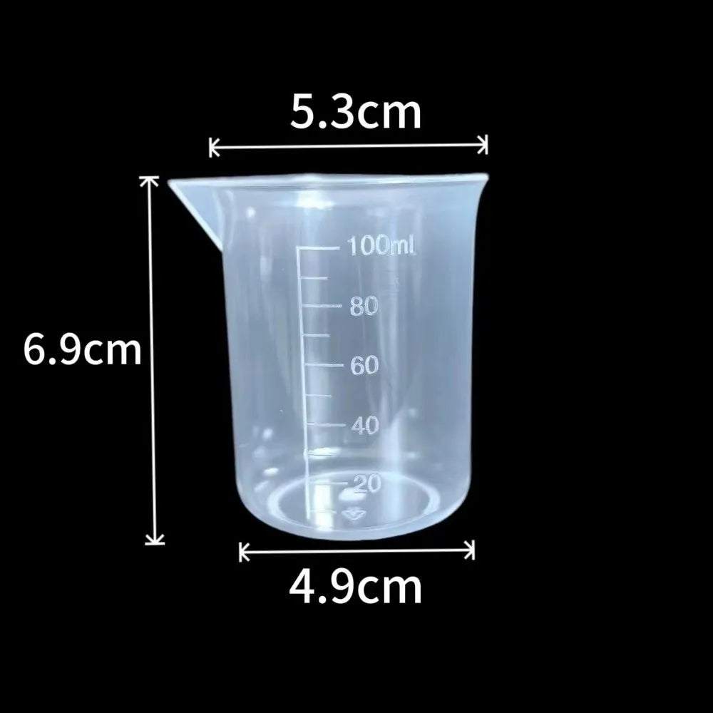 Transparent Plastic Measuring Cups Multi-Purpose Graduated Scale