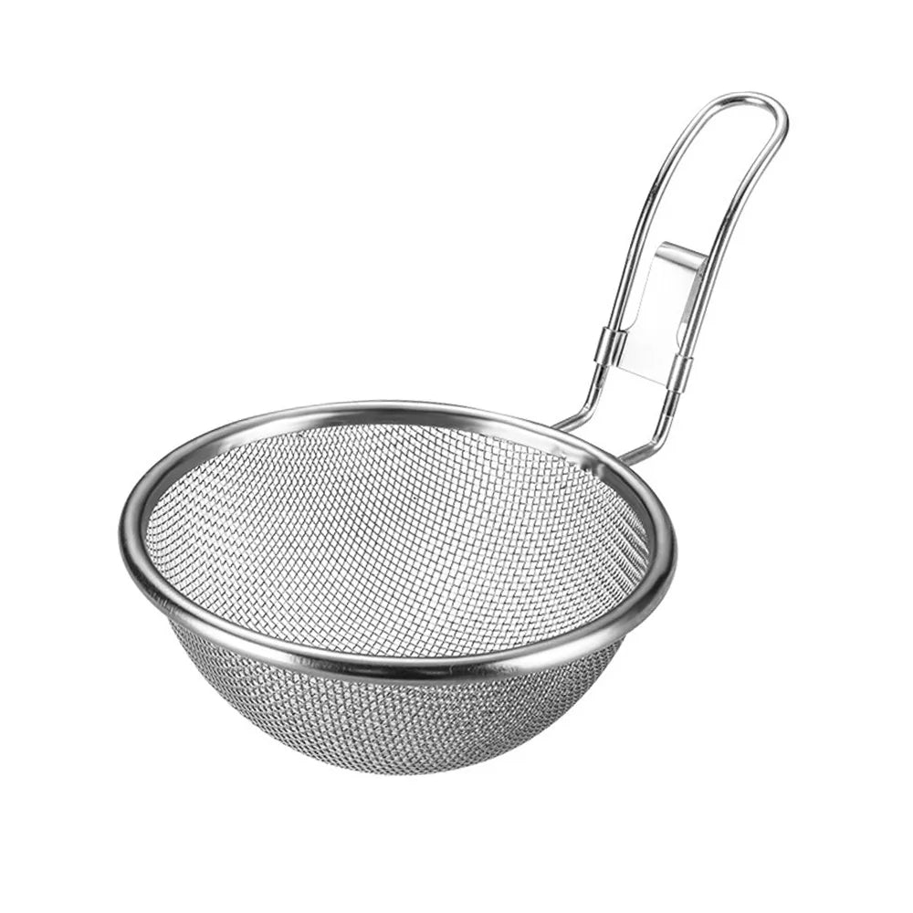 Cooking Utensils Mesh Strainer Spoon Long Handle Stainless