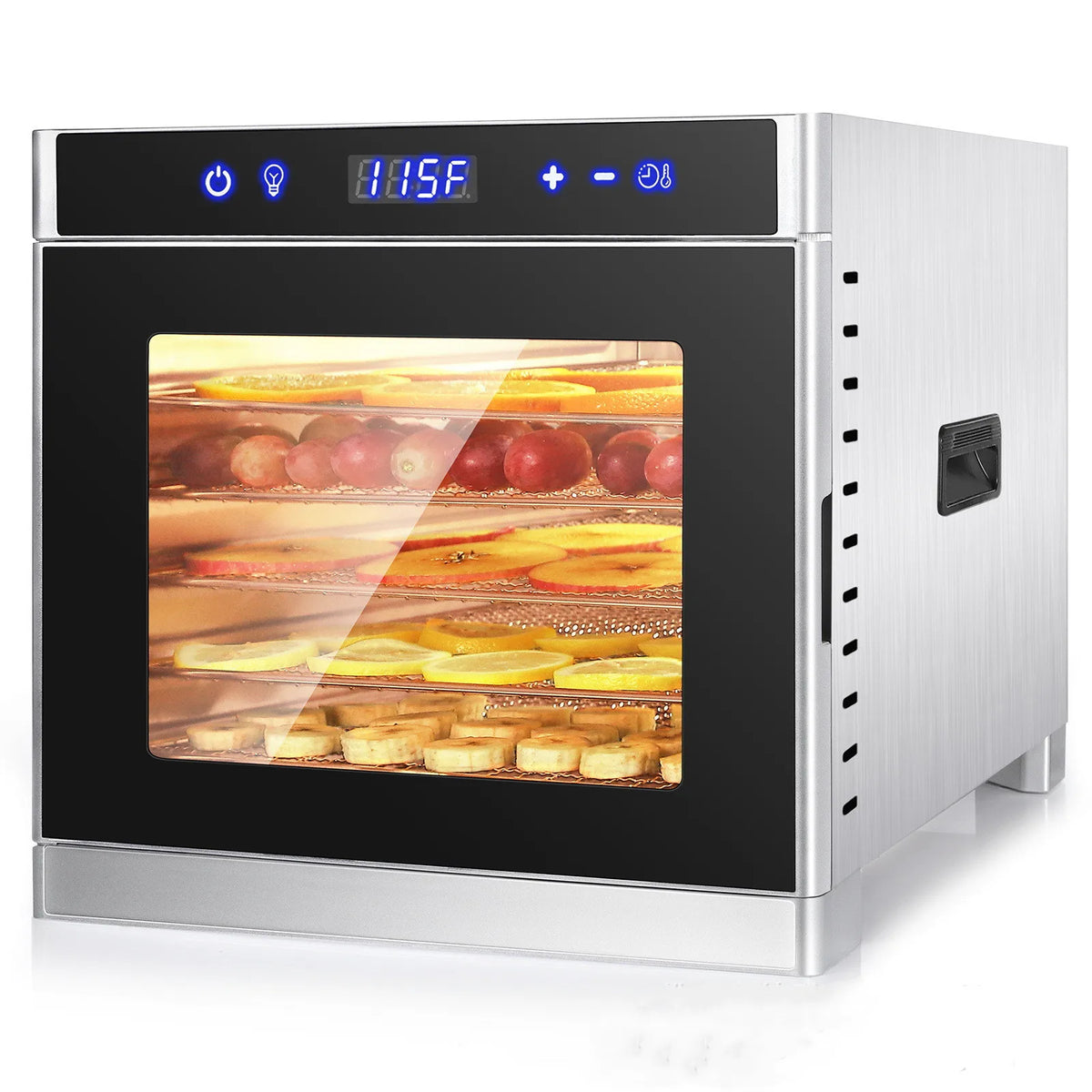 6-Layer Stainless Steel Food Dehydrator Machine Adjustable