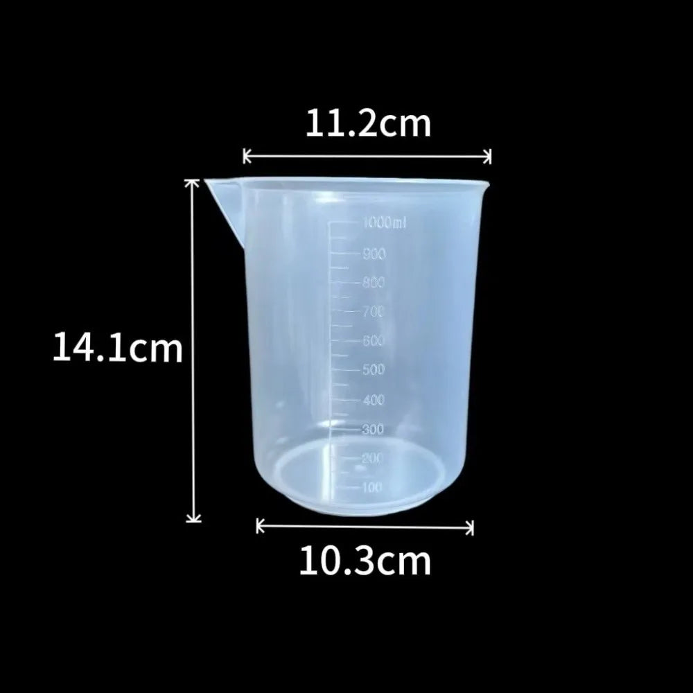 Transparent Plastic Measuring Cups Multi-Purpose Graduated Scale