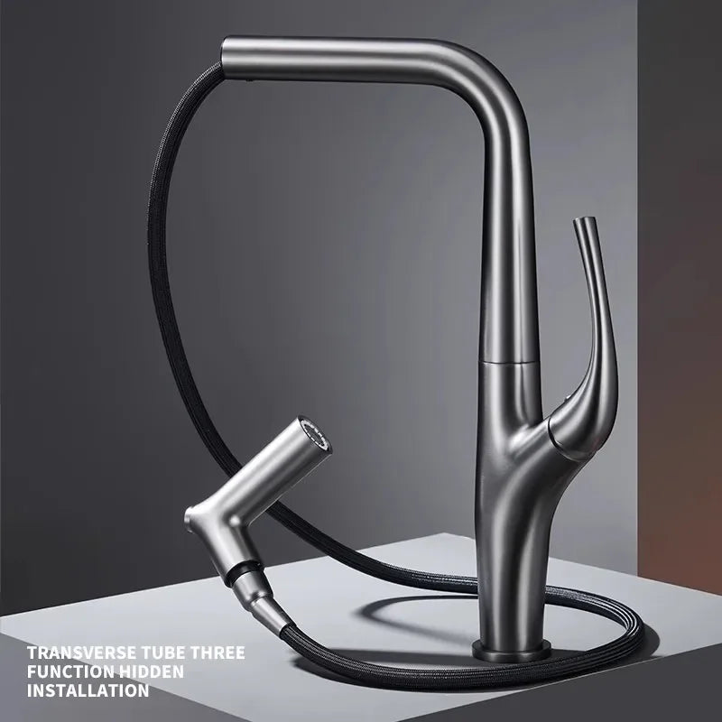 Faucet Pull Out Water Filter Tap Brass Crane