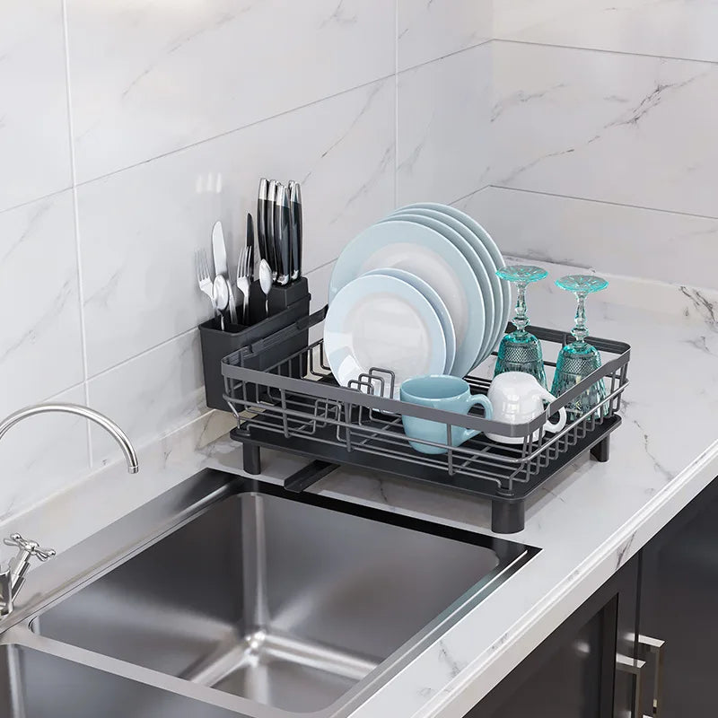 Drying Rack Dish Drainer Whth Drainboard Light Duty