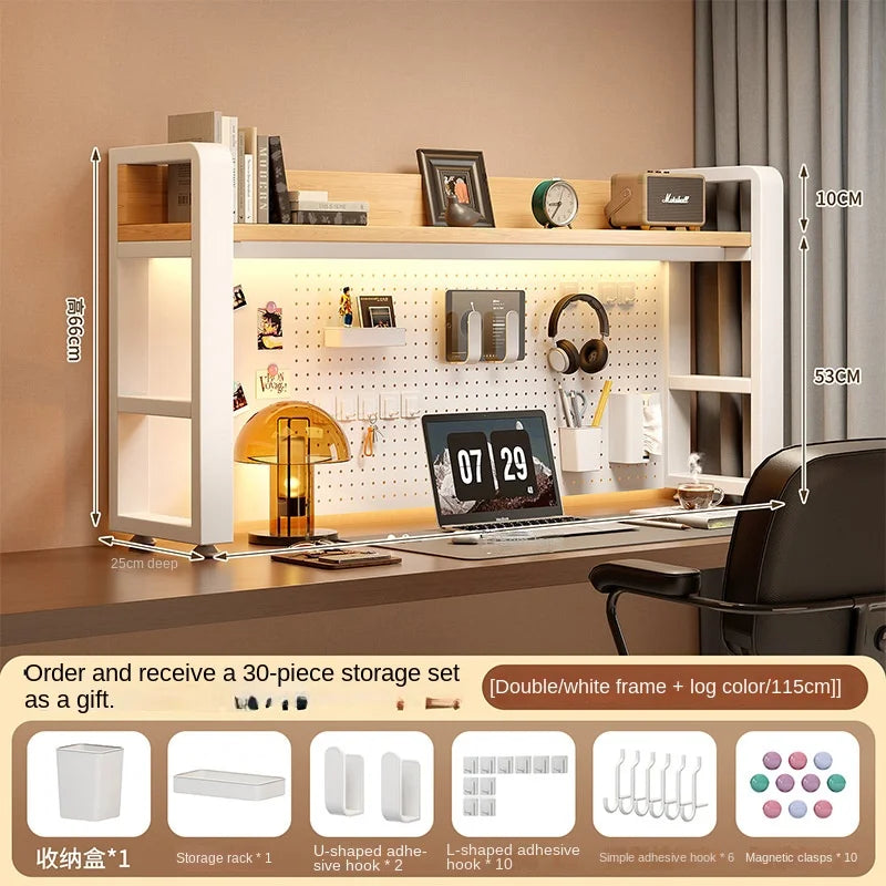 Desktop Shelving Unit Pegboard Desk/Computer Desk Multi-Layer