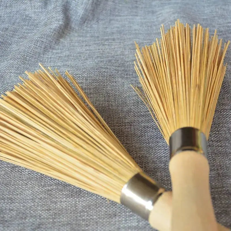 1pc Bamboo Dish Brush Oil-Resistant Stain-Removing Pot Scrubber