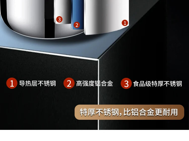 3-In-1 Safety Commercial Pressure Cooker Explosion-Proof Valve &