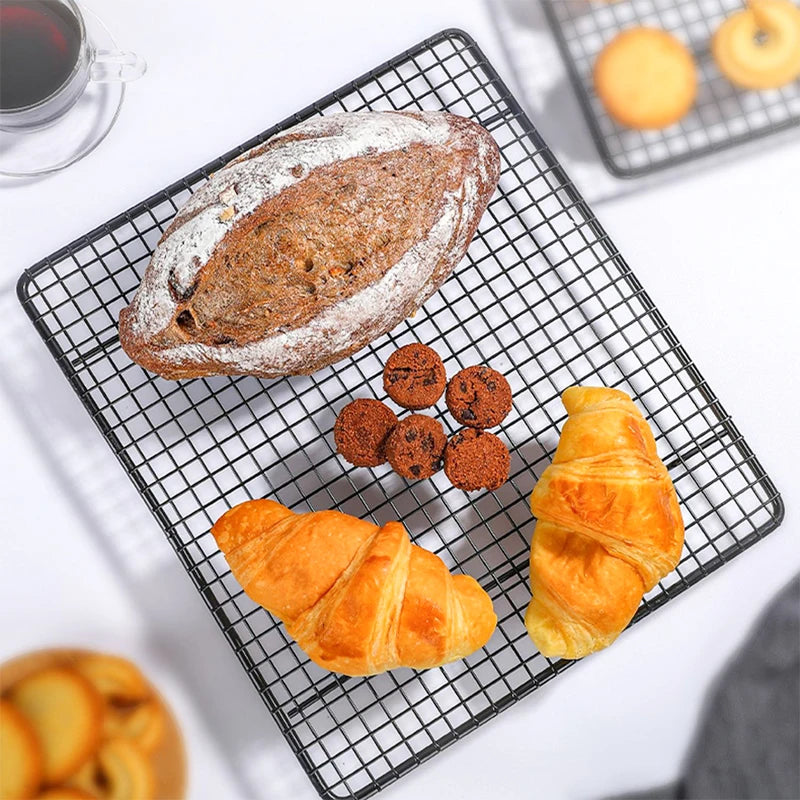 Faisdu 1pcs Layer Stainless Steel Bbq Bread Cake